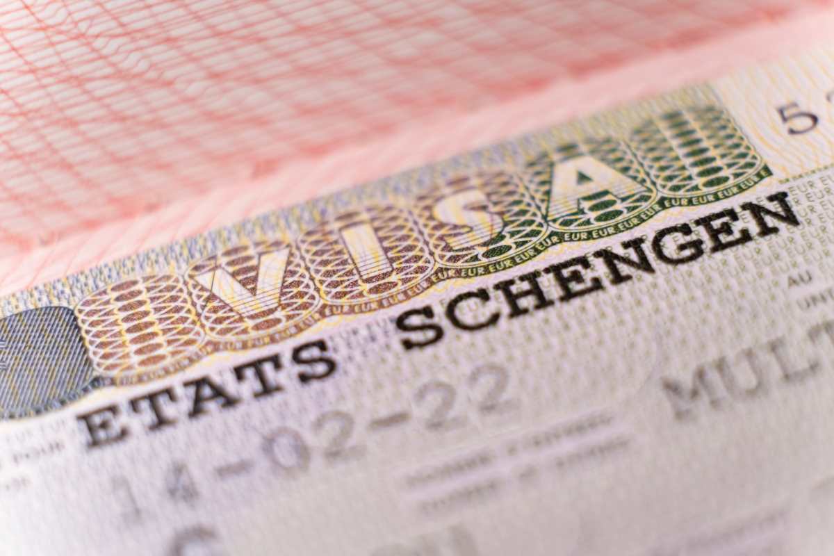 Schengen visa and passport