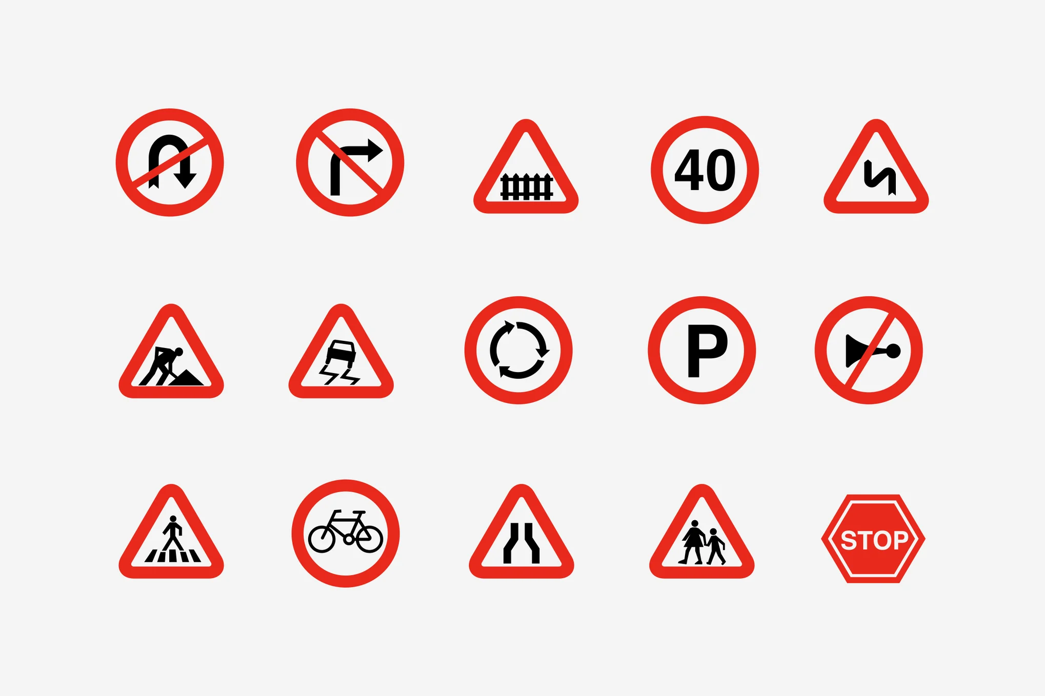 traffic signs in uae